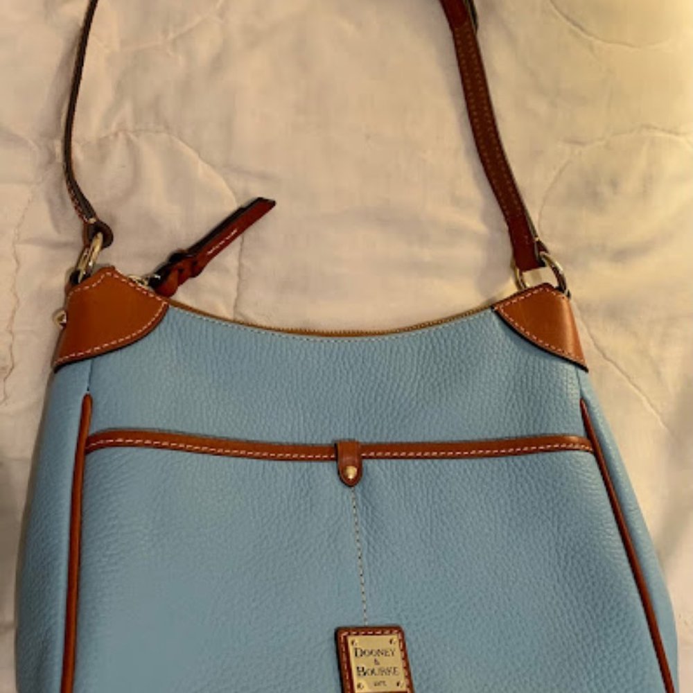 Dooney & Bourke Light Blue Hobo Handbag